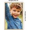 image:imageAmericanflat 24x30 Poster Frame  Slim Molding  Black  Polished plexiglass front hangs vertical or horizontal sawtooth hangers included secure turntab backingNatural Oak