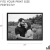image:imageAmericanflat 24x30 Poster Frame  Slim Molding  Black  Polished plexiglass front hangs vertical or horizontal sawtooth hangers included secure turntab backingBlack