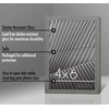 image:imageAmericanflat 24x30 Poster Frame  Slim Molding  Black  Polished plexiglass front hangs vertical or horizontal sawtooth hangers included secure turntab backingGrey