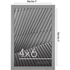image:imageAmericanflat 24x30 Poster Frame  Slim Molding  Black  Polished plexiglass front hangs vertical or horizontal sawtooth hangers included secure turntab backingSilver