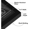 image:imageAmericanflat 24x30 Poster Frame  Slim Molding  Black  Polished plexiglass front hangs vertical or horizontal sawtooth hangers included secure turntab backingBlack
