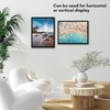 image:imageAmericanflat 24x30 Poster Frame  Slim Molding  Black  Polished plexiglass front hangs vertical or horizontal sawtooth hangers included secure turntab backingBlack