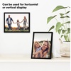 image:imageAmericanflat 24x30 Poster Frame  Slim Molding  Black  Polished plexiglass front hangs vertical or horizontal sawtooth hangers included secure turntab backingBlack