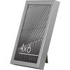 image:imageAmericanflat 24x30 Poster Frame  Slim Molding  Black  Polished plexiglass front hangs vertical or horizontal sawtooth hangers included secure turntab backingSilver