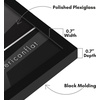 image:imageAmericanflat 24x30 Poster Frame  Slim Molding  Black  Polished plexiglass front hangs vertical or horizontal sawtooth hangers included secure turntab backingBlack