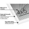 image:imageAmericanflat 24x30 Poster Frame  Slim Molding  Black  Polished plexiglass front hangs vertical or horizontal sawtooth hangers included secure turntab backingWhite