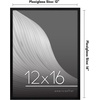 image:imageAmericanflat 24x30 Poster Frame  Slim Molding  Black  Polished plexiglass front hangs vertical or horizontal sawtooth hangers included secure turntab backingBlack