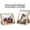 image:imageAmericanflat 24x30 Poster Frame  Slim Molding  Black  Polished plexiglass front hangs vertical or horizontal sawtooth hangers included secure turntab backingGold