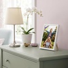 image:imageAmericanflat 24x30 Poster Frame  Slim Molding  Black  Polished plexiglass front hangs vertical or horizontal sawtooth hangers included secure turntab backingWhite