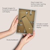 image:imageAmericanflat 24x30 Poster Frame  Slim Molding  Black  Polished plexiglass front hangs vertical or horizontal sawtooth hangers included secure turntab backingSilver