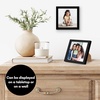 image:imageAmericanflat 24x30 Poster Frame  Slim Molding  Black  Polished plexiglass front hangs vertical or horizontal sawtooth hangers included secure turntab backingBlack
