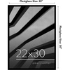 image:imageAmericanflat 24x30 Poster Frame  Slim Molding  Black  Polished plexiglass front hangs vertical or horizontal sawtooth hangers included secure turntab backingBlack
