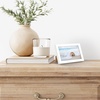 image:imageAmericanflat 24x30 Poster Frame  Slim Molding  Black  Polished plexiglass front hangs vertical or horizontal sawtooth hangers included secure turntab backingWhite