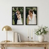 image:imageAmericanflat 24x30 Poster Frame  Slim Molding  Black  Polished plexiglass front hangs vertical or horizontal sawtooth hangers included secure turntab backingBlack