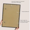 image:imageAmericanflat 24x30 Poster Frame  Slim Molding  Black  Polished plexiglass front hangs vertical or horizontal sawtooth hangers included secure turntab backingBlack