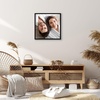 image:imageAmericanflat 24x30 Poster Frame  Slim Molding  Black  Polished plexiglass front hangs vertical or horizontal sawtooth hangers included secure turntab backingBlack