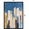 image:imageAmericanflat 24x30 Poster Frame  Slim Molding  Black  Polished plexiglass front hangs vertical or horizontal sawtooth hangers included secure turntab backingBlack