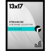 image:imageAmericanflat 24x30 Poster Frame  Slim Molding  Black  Polished plexiglass front hangs vertical or horizontal sawtooth hangers included secure turntab backingBlack