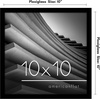 image:imageAmericanflat 24x30 Poster Frame  Slim Molding  Black  Polished plexiglass front hangs vertical or horizontal sawtooth hangers included secure turntab backingBlack