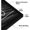 image:imageAmericanflat 24x30 Poster Frame  Slim Molding  Black  Polished plexiglass front hangs vertical or horizontal sawtooth hangers included secure turntab backingBlack