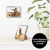 image:imageAmericanflat 24x30 Poster Frame  Slim Molding  Black  Polished plexiglass front hangs vertical or horizontal sawtooth hangers included secure turntab backingSilver