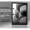 image:imageAmericanflat 24x30 Poster Frame  Slim Molding  Black  Polished plexiglass front hangs vertical or horizontal sawtooth hangers included secure turntab backingBlack
