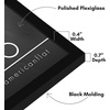 image:imageAmericanflat 24x30 Poster Frame  Slim Molding  Black  Polished plexiglass front hangs vertical or horizontal sawtooth hangers included secure turntab backingBlack