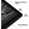 image:imageAmericanflat 24x30 Poster Frame  Slim Molding  Black  Polished plexiglass front hangs vertical or horizontal sawtooth hangers included secure turntab backingBlack