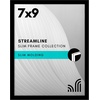 image:imageAmericanflat 24x30 Poster Frame  Slim Molding  Black  Polished plexiglass front hangs vertical or horizontal sawtooth hangers included secure turntab backingBlack