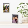 image:imageAmericanflat 24x30 Poster Frame  Slim Molding  Black  Polished plexiglass front hangs vertical or horizontal sawtooth hangers included secure turntab backingSilver