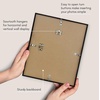 image:imageAmericanflat 24x30 Poster Frame  Slim Molding  Black  Polished plexiglass front hangs vertical or horizontal sawtooth hangers included secure turntab backingBlack