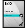 image:imageAmericanflat 24x30 Poster Frame  Slim Molding  Black  Polished plexiglass front hangs vertical or horizontal sawtooth hangers included secure turntab backingBlack