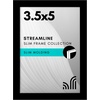 image:imageAmericanflat 24x30 Poster Frame  Slim Molding  Black  Polished plexiglass front hangs vertical or horizontal sawtooth hangers included secure turntab backingBlack