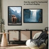 image:imageAmericanflat 24x30 Poster Frame  Slim Molding  Black  Polished plexiglass front hangs vertical or horizontal sawtooth hangers included secure turntab backingBlack