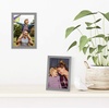 image:imageAmericanflat 24x30 Poster Frame  Slim Molding  Black  Polished plexiglass front hangs vertical or horizontal sawtooth hangers included secure turntab backingSilver