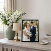 image:imageAmericanflat 24x30 Poster Frame  Slim Molding  Black  Polished plexiglass front hangs vertical or horizontal sawtooth hangers included secure turntab backingBlack