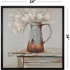 image:imageAmericanflat 24x30 Poster Frame  Slim Molding  Black  Polished plexiglass front hangs vertical or horizontal sawtooth hangers included secure turntab backingBlack