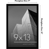 image:imageAmericanflat 24x30 Poster Frame  Slim Molding  Black  Polished plexiglass front hangs vertical or horizontal sawtooth hangers included secure turntab backingBlack