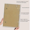image:imageAmericanflat 24x30 Poster Frame  Slim Molding  Black  Polished plexiglass front hangs vertical or horizontal sawtooth hangers included secure turntab backingWhite