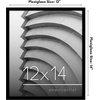 image:imageAmericanflat 24x30 Poster Frame  Slim Molding  Black  Polished plexiglass front hangs vertical or horizontal sawtooth hangers included secure turntab backingBlack