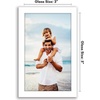 image:imageAmericanflat 24x30 Poster Frame  Slim Molding  Black  Polished plexiglass front hangs vertical or horizontal sawtooth hangers included secure turntab backingWhite