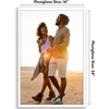 image:imageAmericanflat 24x30 Poster Frame  Slim Molding  Black  Polished plexiglass front hangs vertical or horizontal sawtooth hangers included secure turntab backingWhite