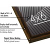 image:imageAmericanflat 24x30 Poster Frame  Slim Molding  Black  Polished plexiglass front hangs vertical or horizontal sawtooth hangers included secure turntab backingWalnut