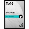 image:imageAmericanflat 24x30 Poster Frame  Slim Molding  Black  Polished plexiglass front hangs vertical or horizontal sawtooth hangers included secure turntab backingBlack
