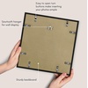 image:imageAmericanflat 24x30 Poster Frame  Slim Molding  Black  Polished plexiglass front hangs vertical or horizontal sawtooth hangers included secure turntab backingBlack
