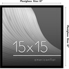 image:imageAmericanflat 24x30 Poster Frame  Slim Molding  Black  Polished plexiglass front hangs vertical or horizontal sawtooth hangers included secure turntab backingBlack