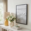 image:imageAmericanflat 24x30 Poster Frame  Slim Molding  Black  Polished plexiglass front hangs vertical or horizontal sawtooth hangers included secure turntab backingBlack