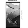 image:imageAmericanflat 24x30 Poster Frame  Slim Molding  Black  Polished plexiglass front hangs vertical or horizontal sawtooth hangers included secure turntab backingBlack