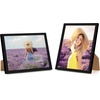 image:imageAmericanflat 24x30 Poster Frame  Slim Molding  Black  Polished plexiglass front hangs vertical or horizontal sawtooth hangers included secure turntab backingBlack