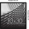 image:imageAmericanflat 24x30 Poster Frame  Slim Molding  Black  Polished plexiglass front hangs vertical or horizontal sawtooth hangers included secure turntab backingBlack